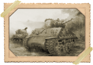 Sherman M4A3 105mm HVSS model