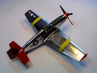 model letadla P-51c Mustang Red tails, Macon Belle