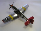 model letadla P-51c Mustang Red tails, Macon Belle