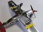 model letadla P-51c Mustang Red tails, Macon Belle