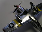 model letadla P-51c Mustang Red tails, Macon Belle